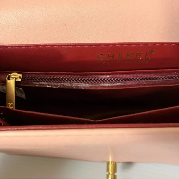 Chanel Small Gold Enchained Quilted Boy Flap Bag in Pink - Picture 11 of 15